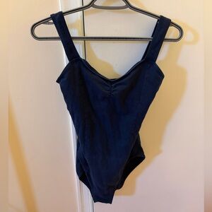 Capezio navy blue body suit size XL